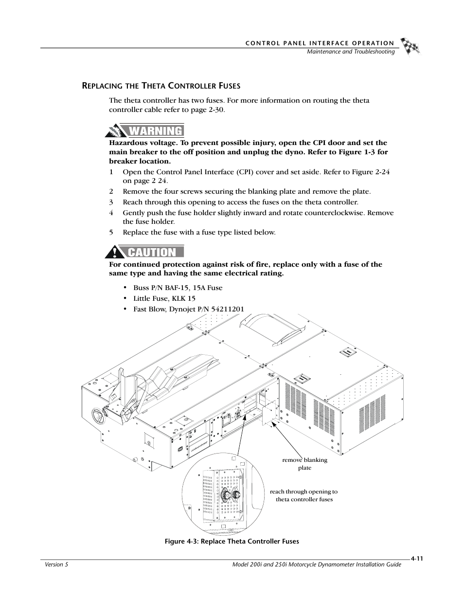 Replacing the theta controller fuses -11 | Dynojet 250i: Installation Guide User Manual | Page 127 / 184