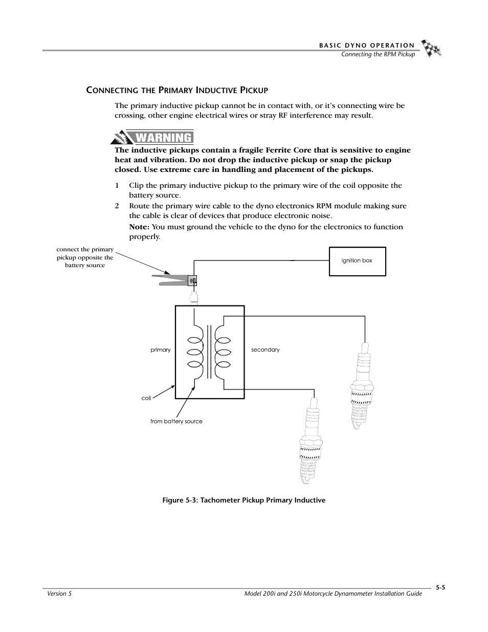 Connecting the primary inductive pickup -5 | Dynojet 250i: Installation Guide User Manual | Page 133 / 184