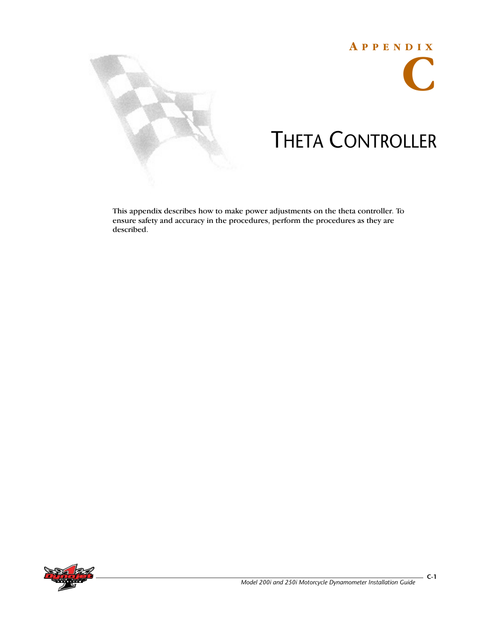 Theta controller, Appendix c theta controller | Dynojet 250i: Installation Guide User Manual | Page 157 / 184