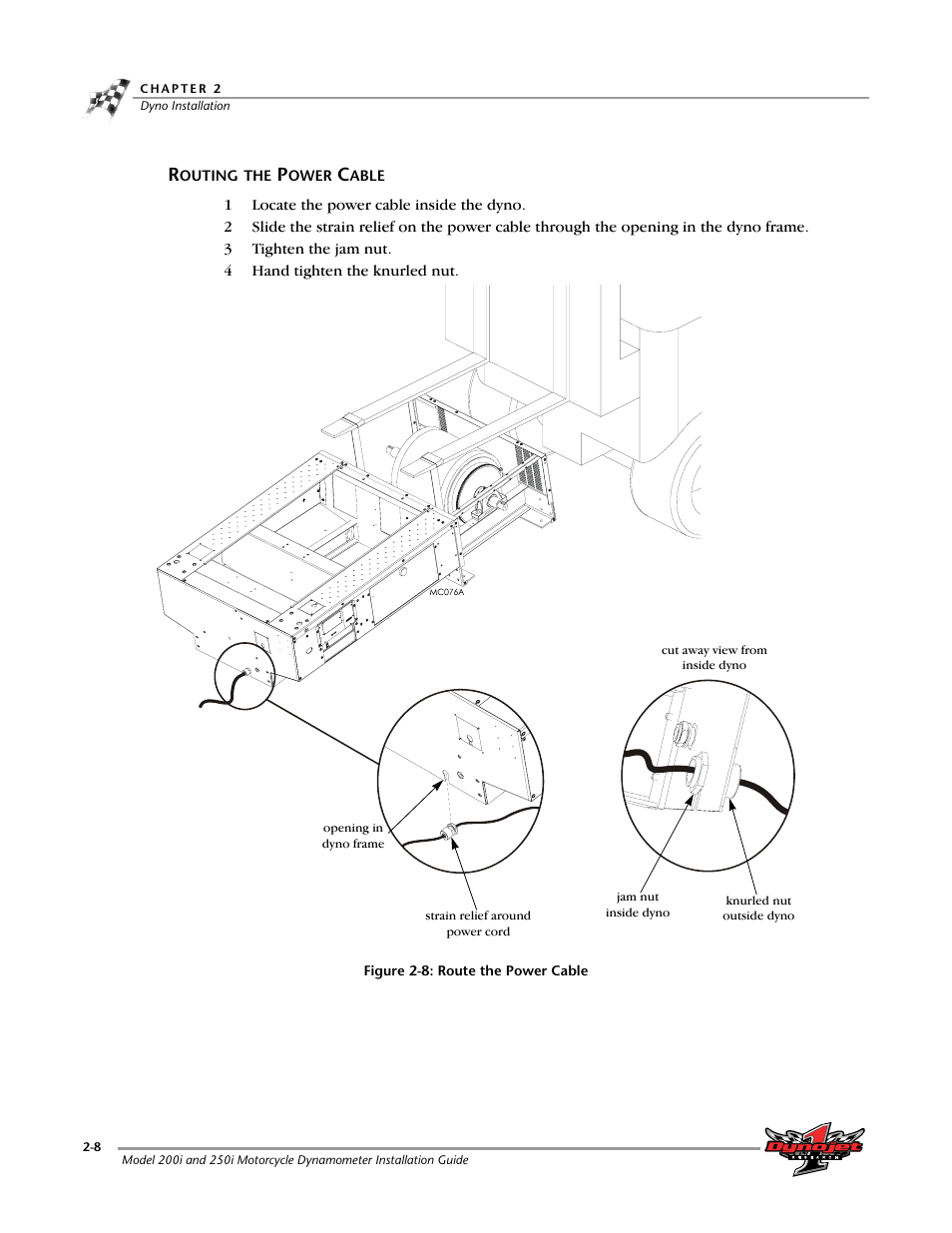 Routing the power cable -8 | Dynojet 250i: Installation Guide User Manual | Page 30 / 184