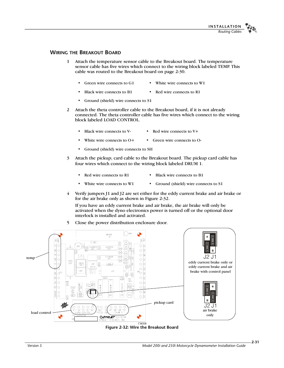 Wiring the breakout board -31 | Dynojet 250i: Installation Guide User Manual | Page 53 / 184