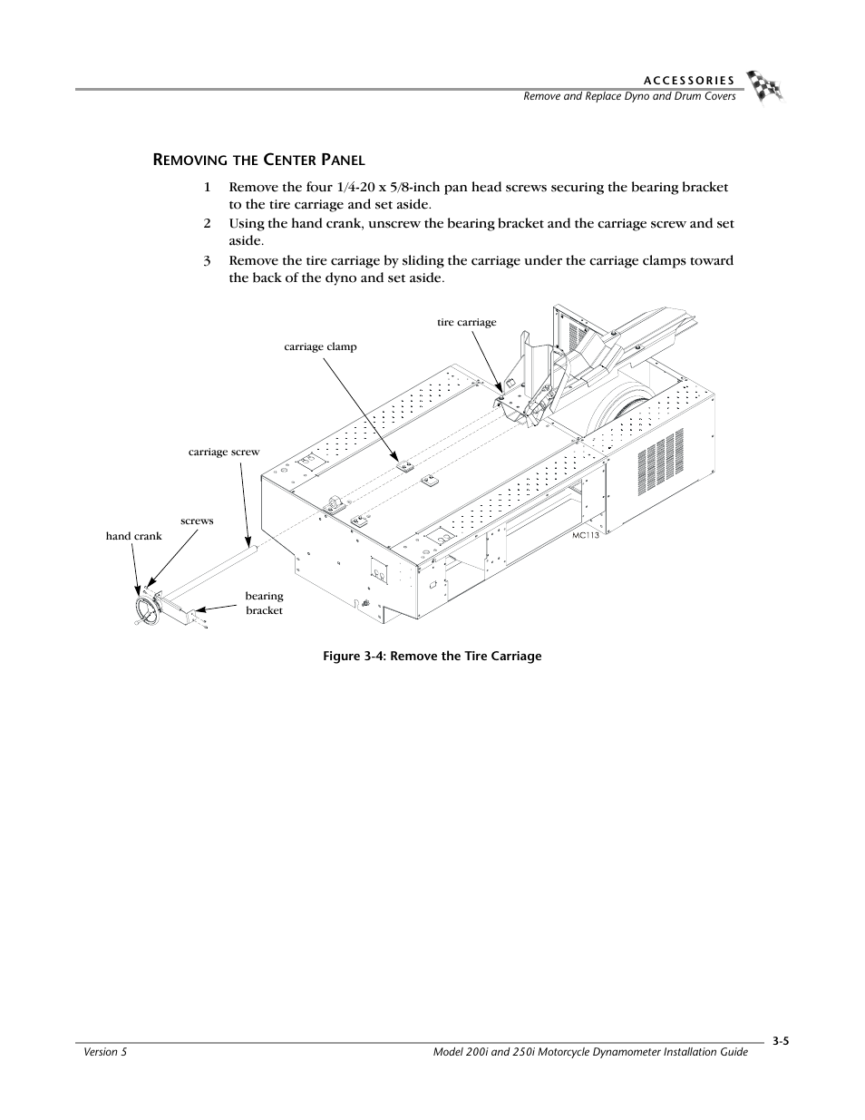 Removing the center panel -5 | Dynojet 250i: Installation Guide User Manual | Page 71 / 184