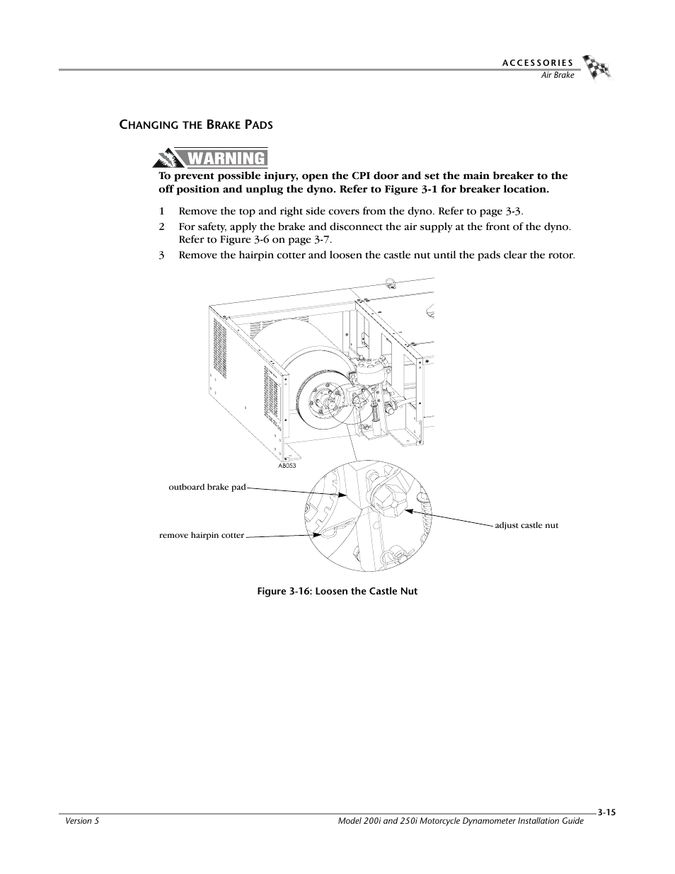 Changing the brake pads -15 | Dynojet 250i: Installation Guide User Manual | Page 81 / 184