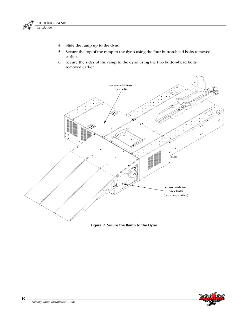 Dynojet 250i: Folding Ramp User Manual | Page 14 / 15