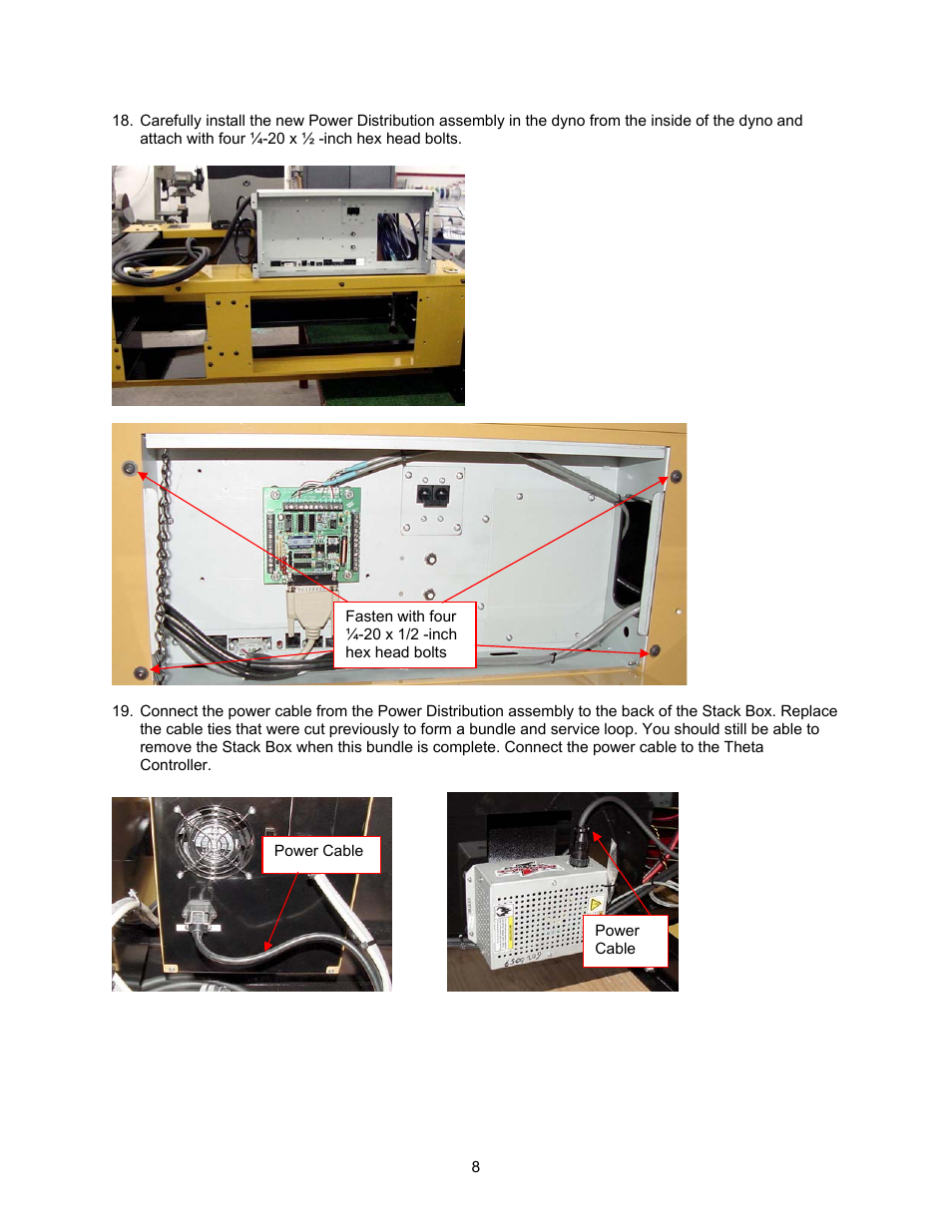 Dynojet 250i: Control Panel Interface Upgrade (S/N 201xxxx) User Manual | Page 10 / 31