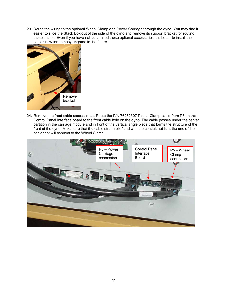 Dynojet 250i: Control Panel Interface Upgrade (S/N 201xxxx) User Manual | Page 13 / 31
