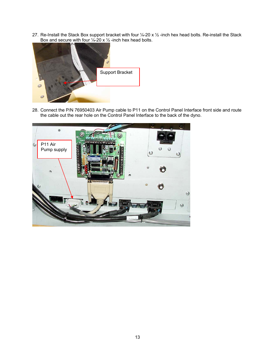 Dynojet 250i: Control Panel Interface Upgrade (S/N 201xxxx) User Manual | Page 15 / 31