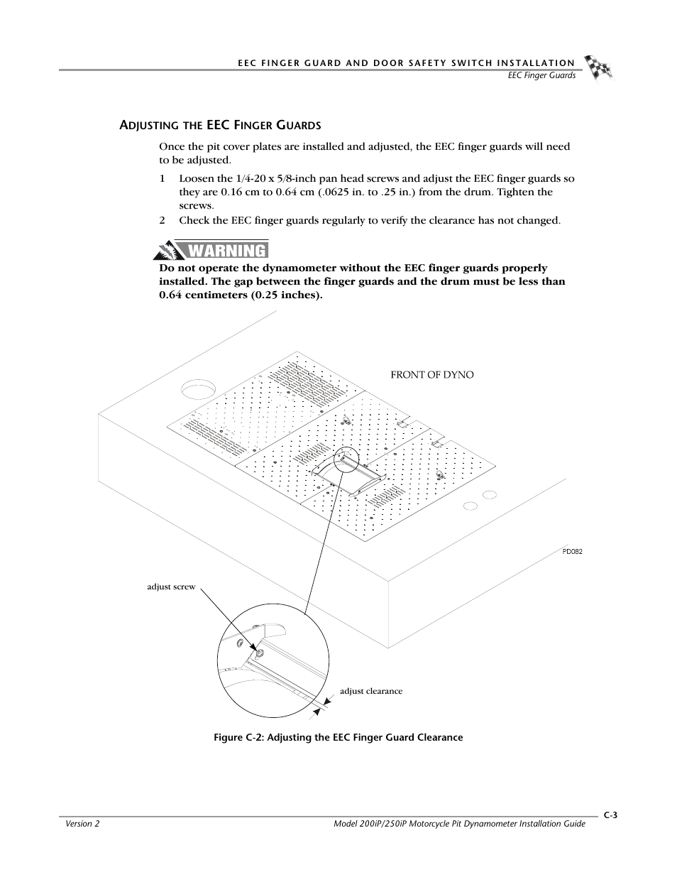 Adjusting the eec finger guards | Dynojet 250iP: Pit Installation Guide User Manual | Page 137 / 148