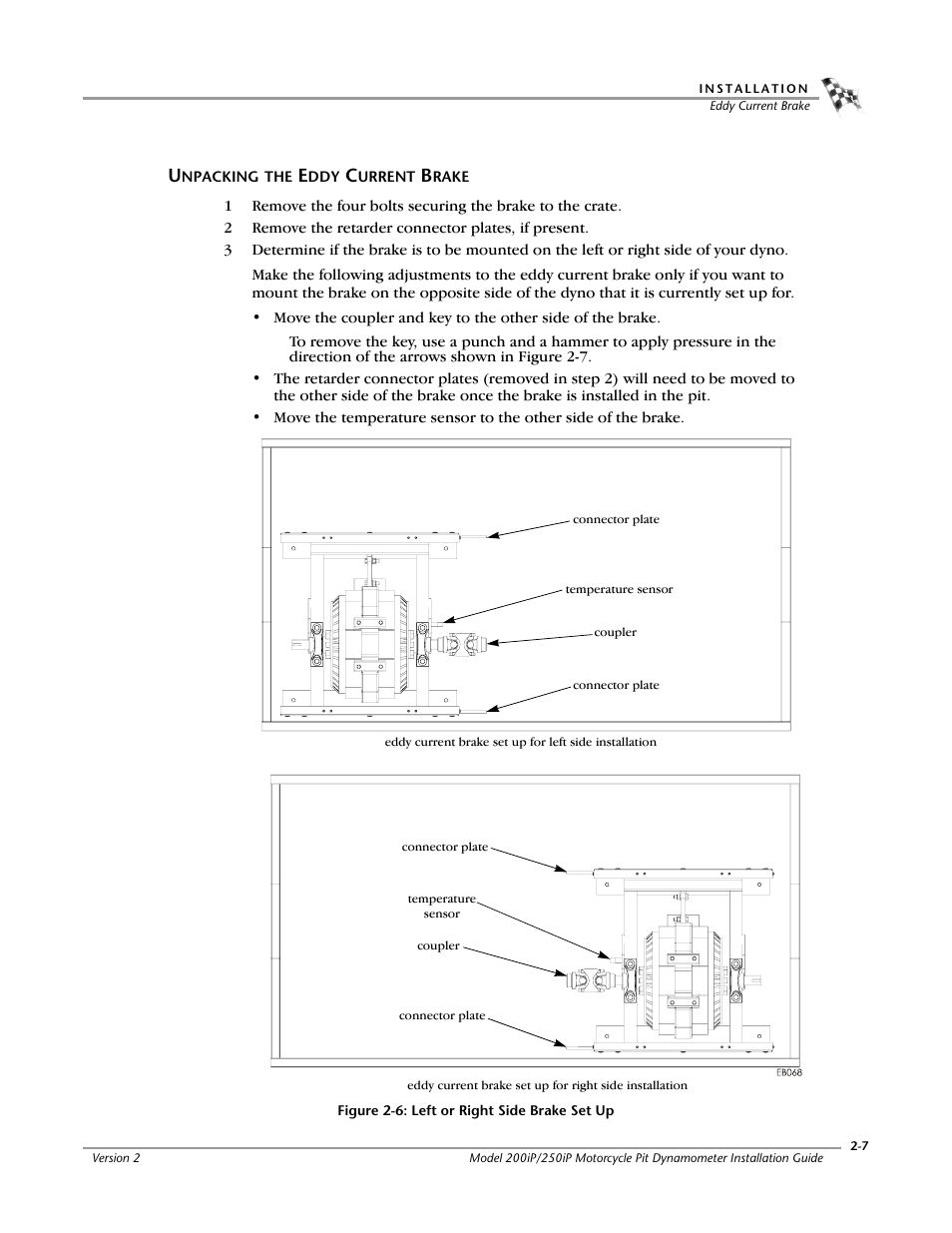 Unpacking the eddy current brake, Unpacking the eddy current brake -7 | Dynojet 250iP: Pit Installation Guide User Manual | Page 27 / 148