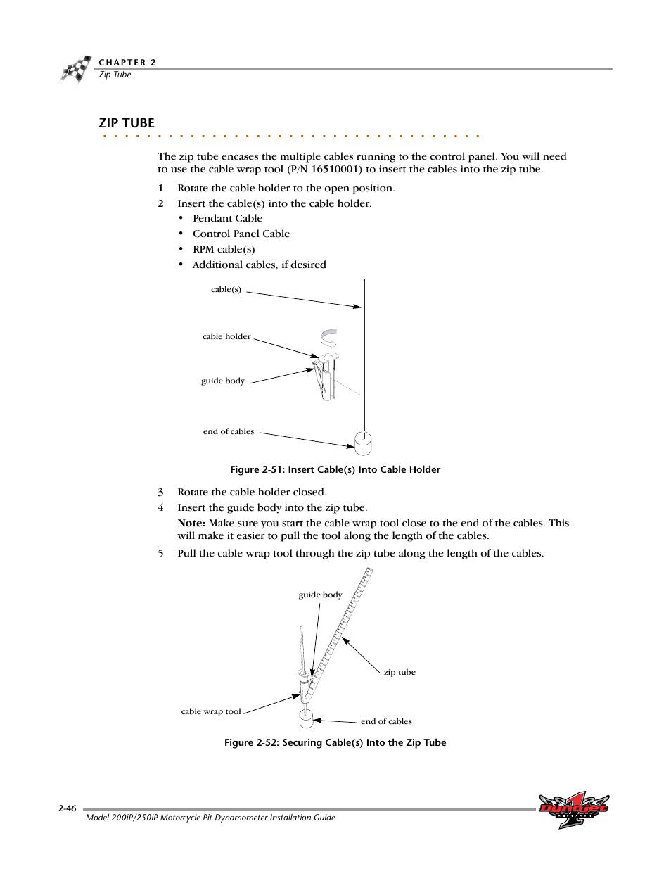 Zip tube | Dynojet 250iP: Pit Installation Guide User Manual | Page 66 / 148