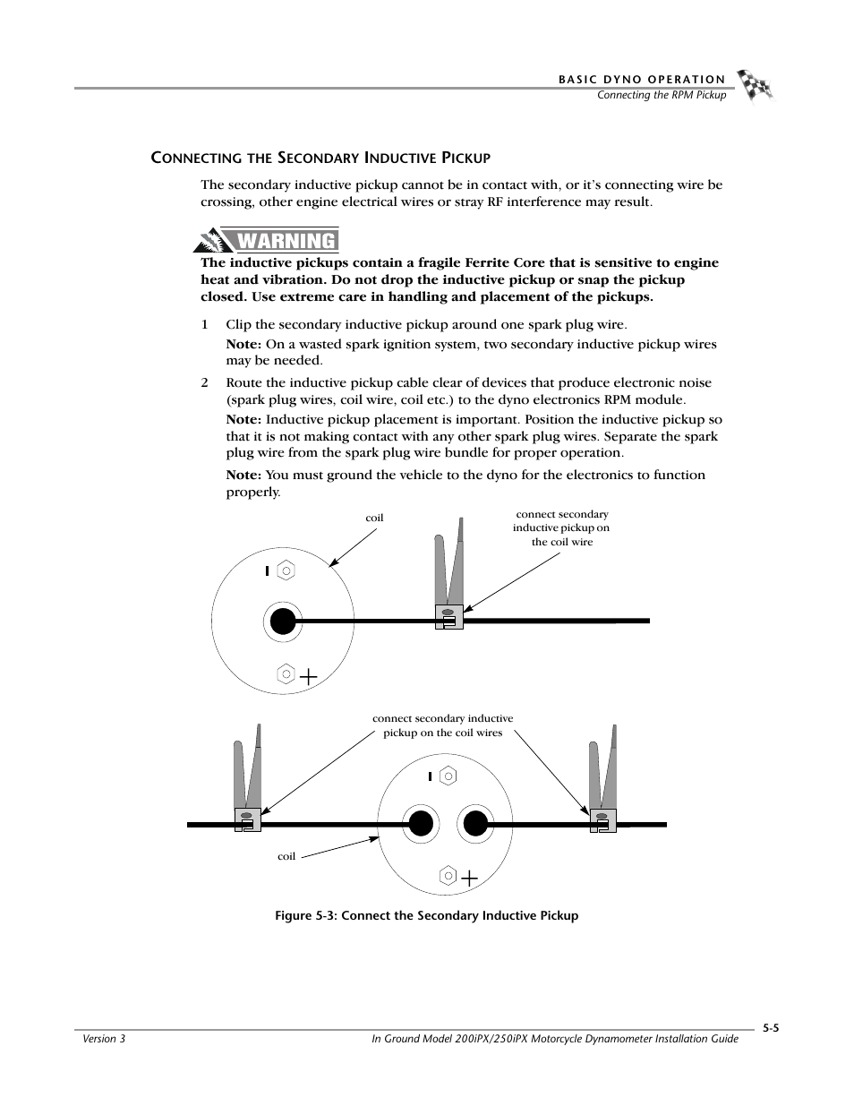 Connecting the secondary inductive pickup | Dynojet 250ix: Pit Installation Guide User Manual | Page 119 / 163
