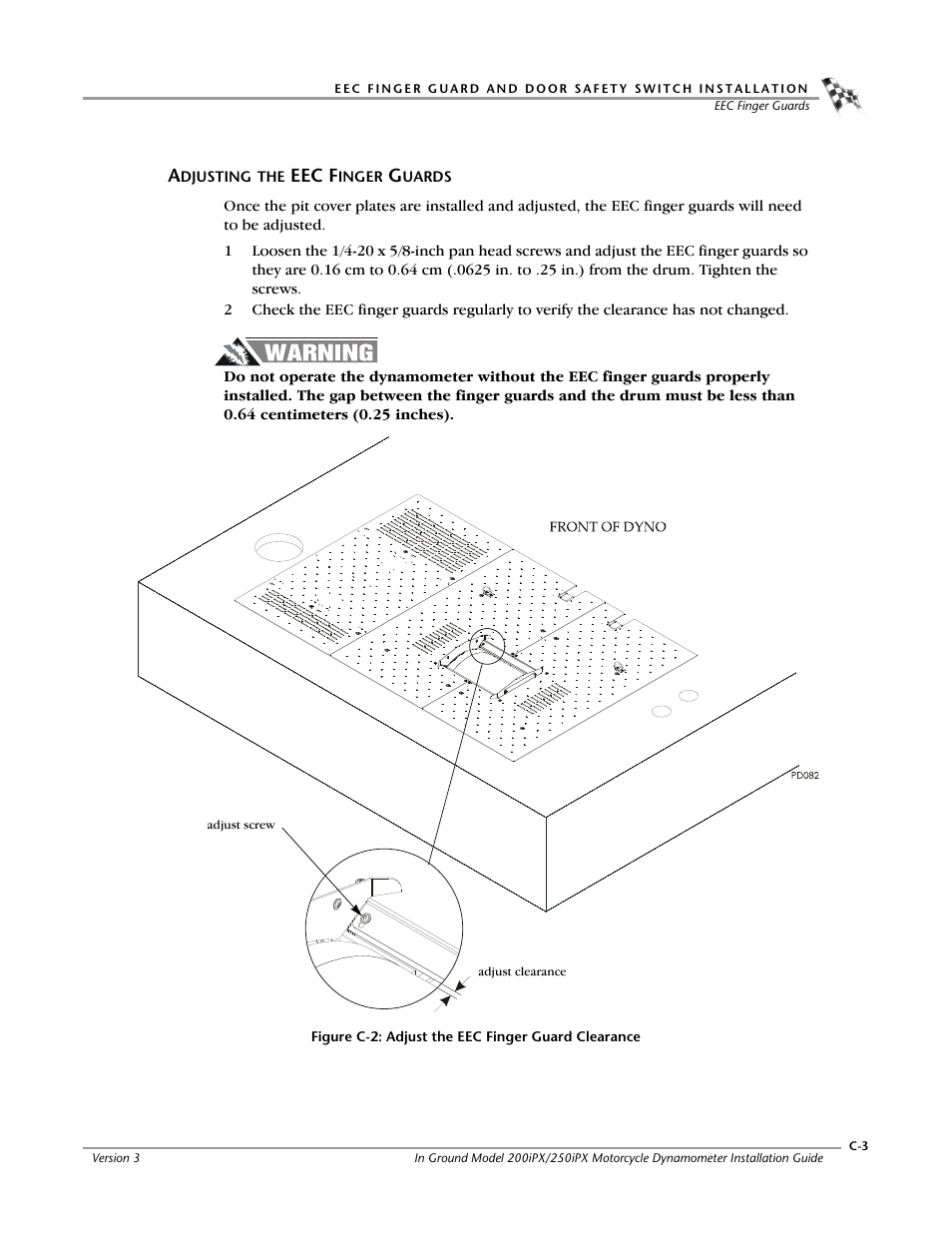 Adjusting the eec finger guards | Dynojet 250ix: Pit Installation Guide User Manual | Page 143 / 163