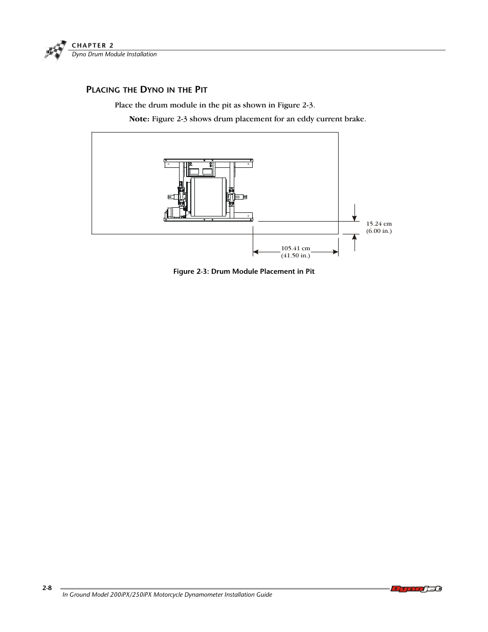 Placing the dyno in the pit | Dynojet 250ix: Pit Installation Guide User Manual | Page 30 / 163