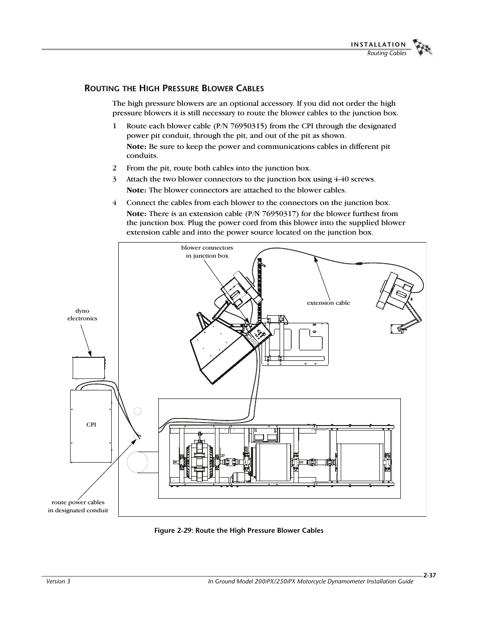 Routing the high pressure blower cables | Dynojet 250ix: Pit Installation Guide User Manual | Page 59 / 163