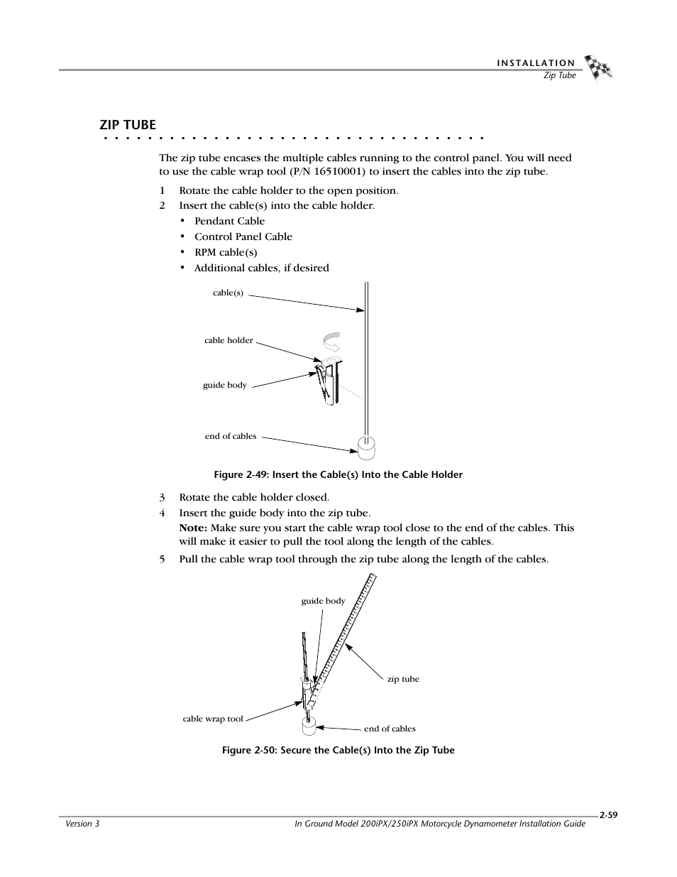 Zip tube | Dynojet 250ix: Pit Installation Guide User Manual | Page 81 / 163