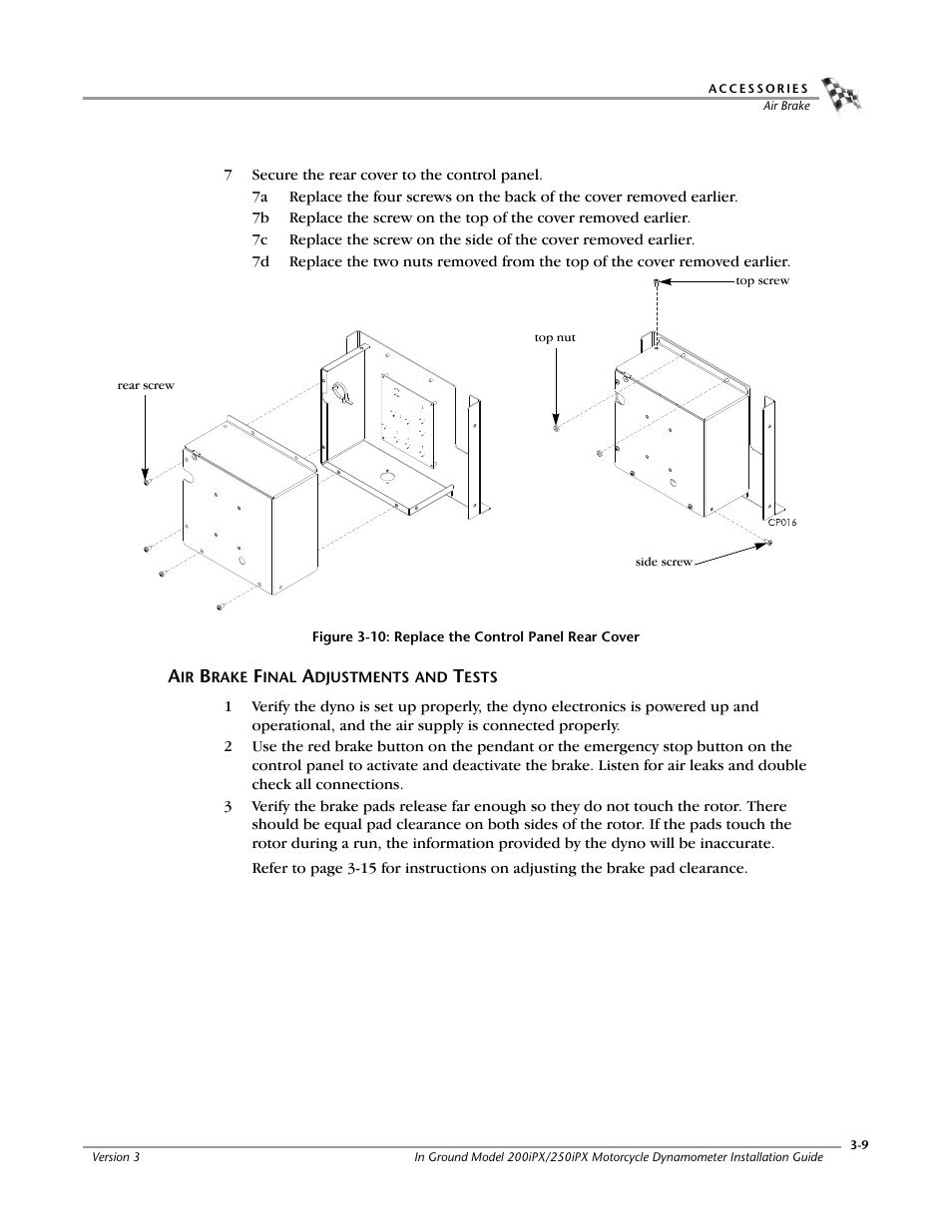 Air brake final adjustments and tests | Dynojet 250ix: Pit Installation Guide User Manual | Page 91 / 163