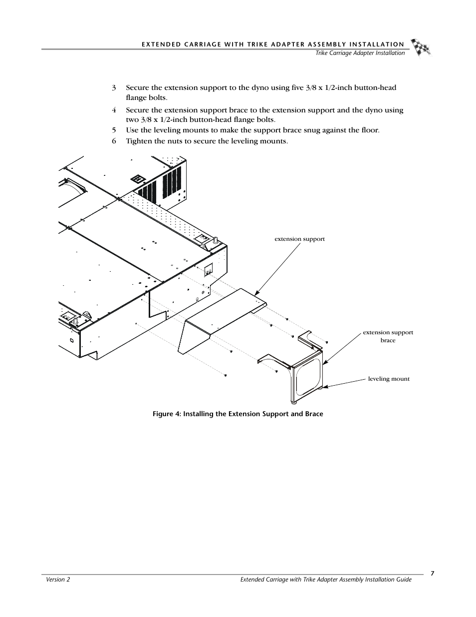 Dynojet 250ix: Extended Carriage and Trike Adapter Assembly User Manual | Page 11 / 15