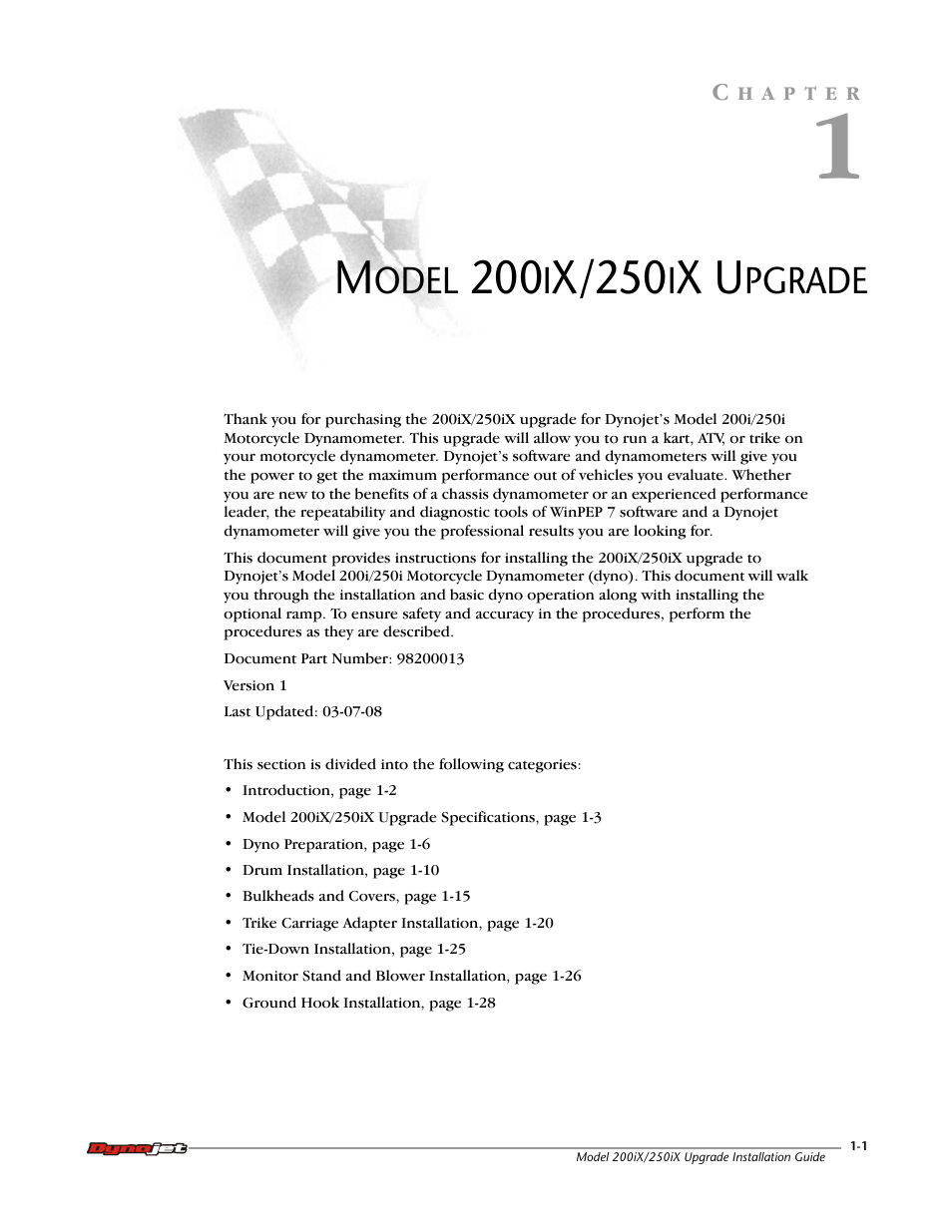 1 - model 200ix/250ix upgrade, X/250 | Dynojet 250iX: Upgrade Installation Guide User Manual | Page 9 / 56
