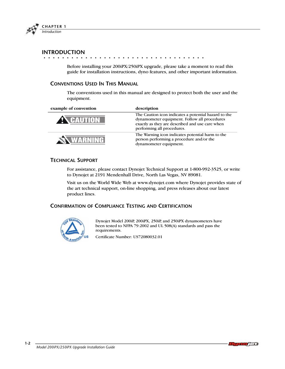 Introduction, Conventions used in this manual, Technical support | Dynojet 250iPX: Installation Guide User Manual | Page 10 / 52