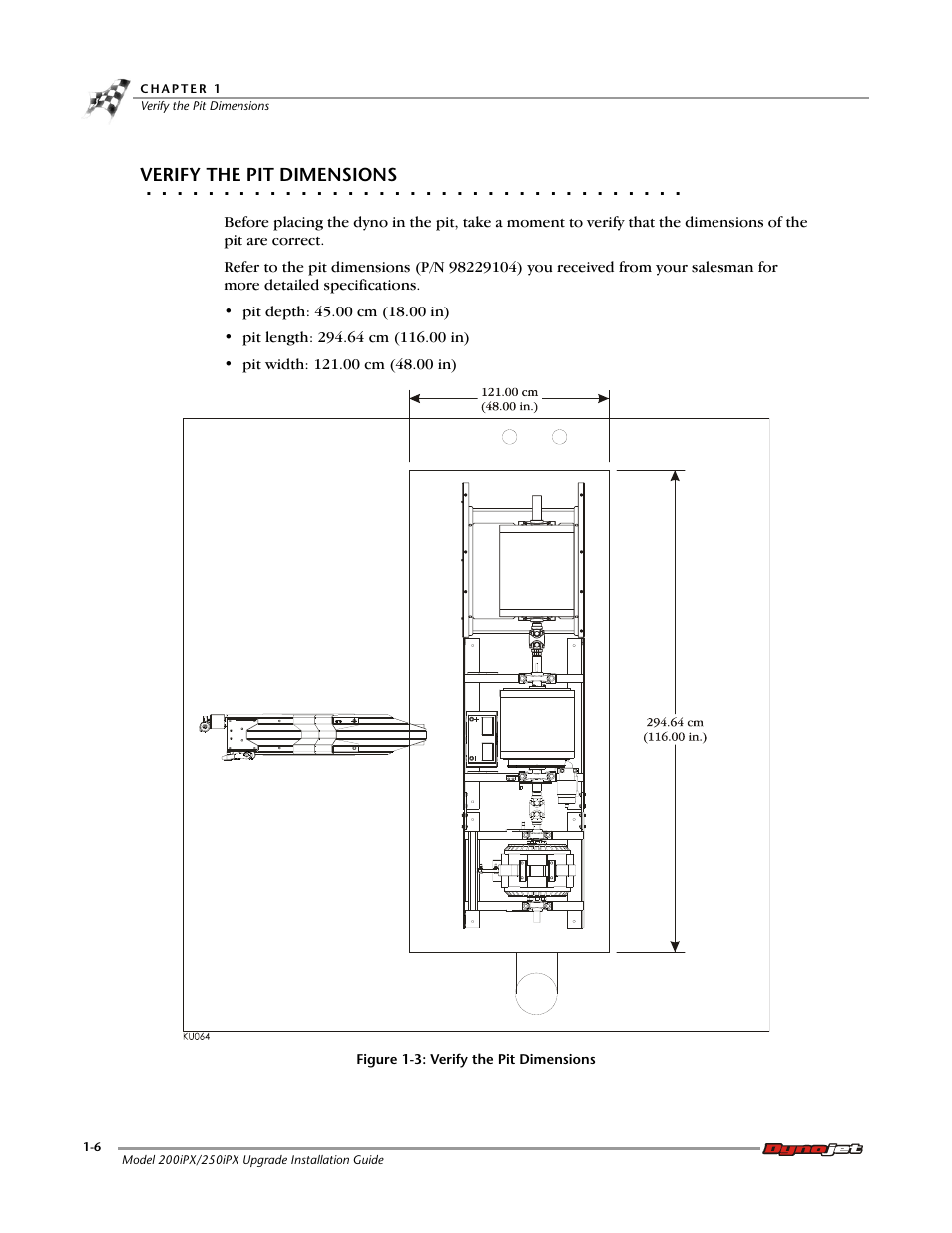 Verify the pit dimensions | Dynojet 250iPX: Installation Guide User Manual | Page 14 / 52