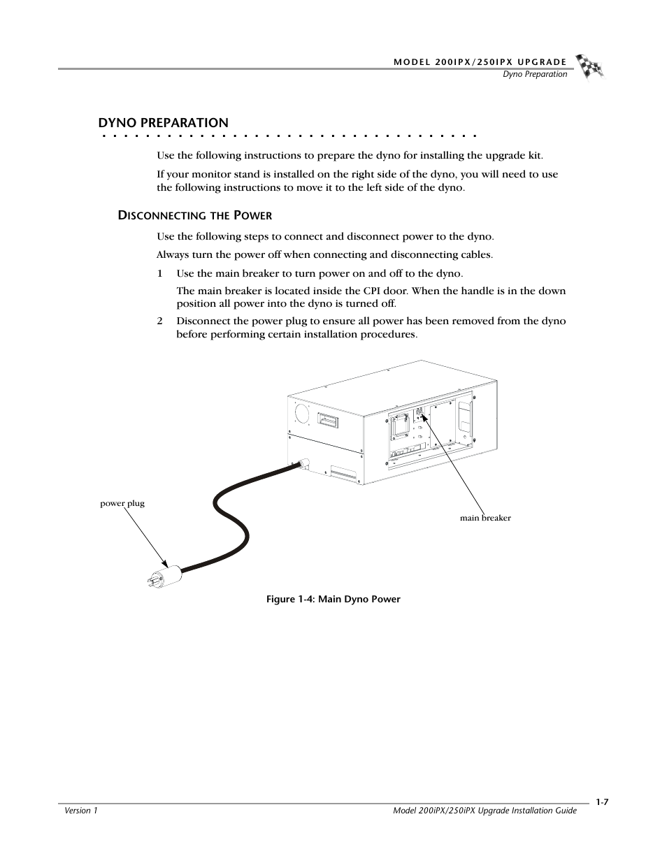 Dyno preparation, Disconnecting the power | Dynojet 250iPX: Installation Guide User Manual | Page 15 / 52