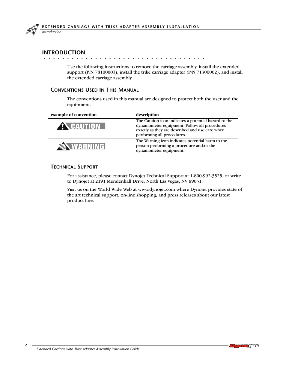 Dynojet 250ix: Extended Carriage with Trike Adapter Assembly User Manual | Page 6 / 13