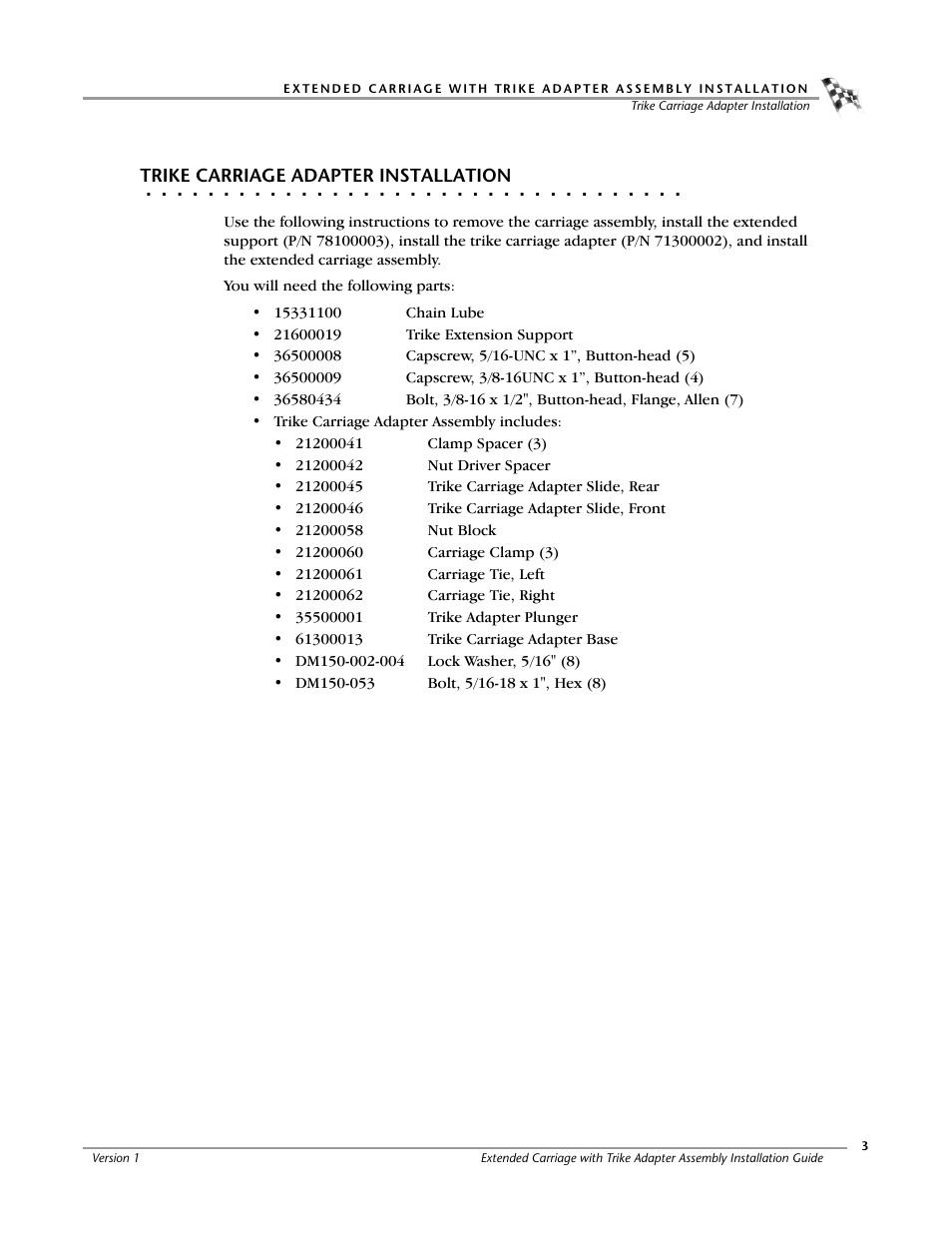 Dynojet 250ix: Extended Carriage with Trike Adapter Assembly User Manual | Page 7 / 13