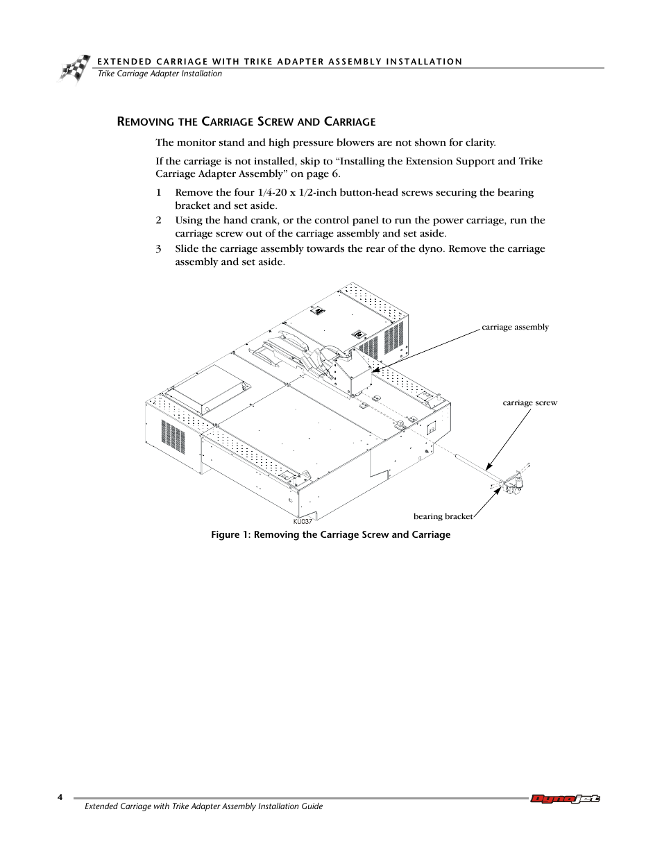 Dynojet 250ix: Extended Carriage with Trike Adapter Assembly User Manual | Page 8 / 13