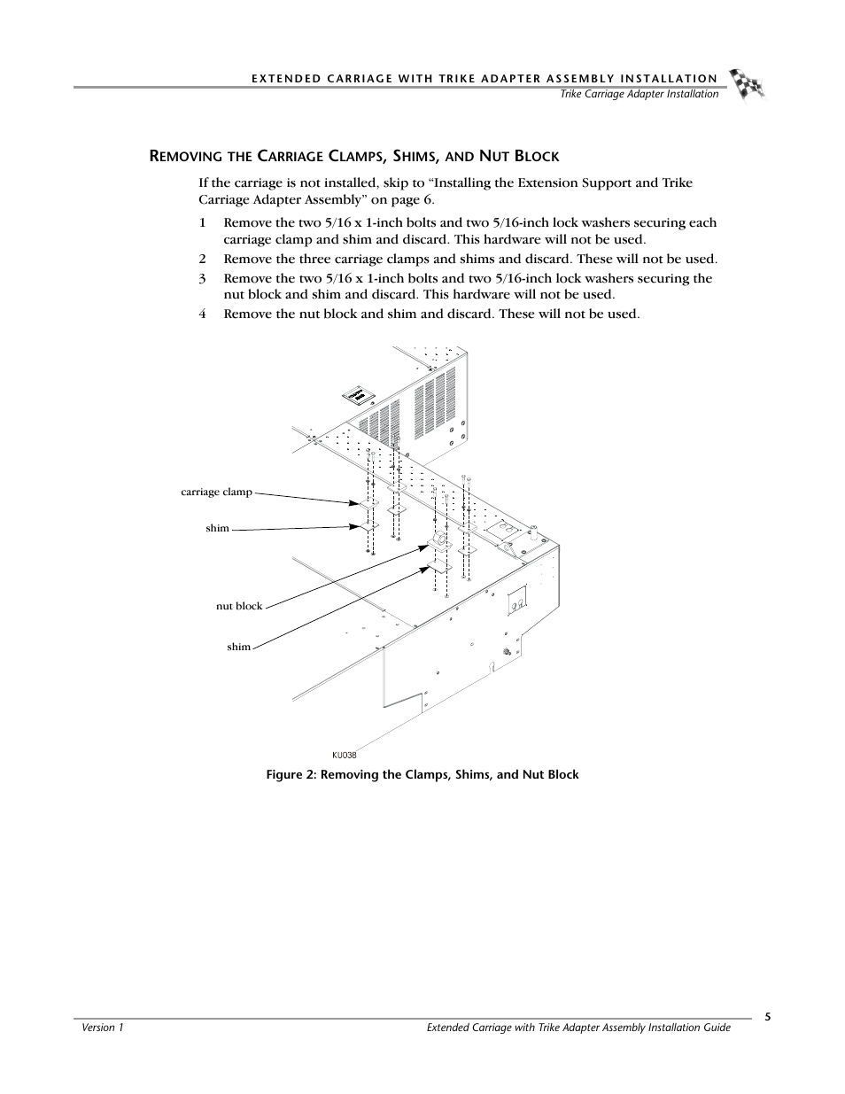 Dynojet 250ix: Extended Carriage with Trike Adapter Assembly User Manual | Page 9 / 13