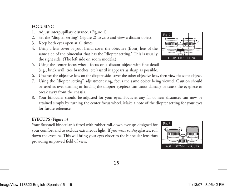 Bushnell 118322 User Manual | Page 15 / 34