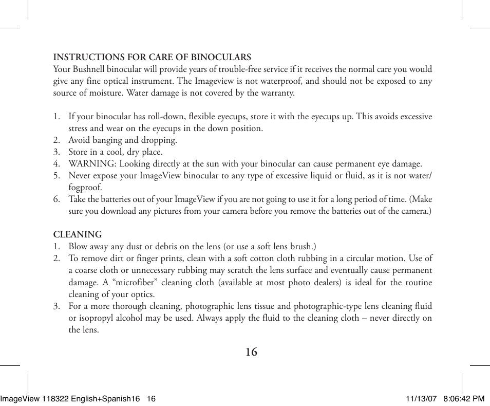 Bushnell 118322 User Manual | Page 16 / 34