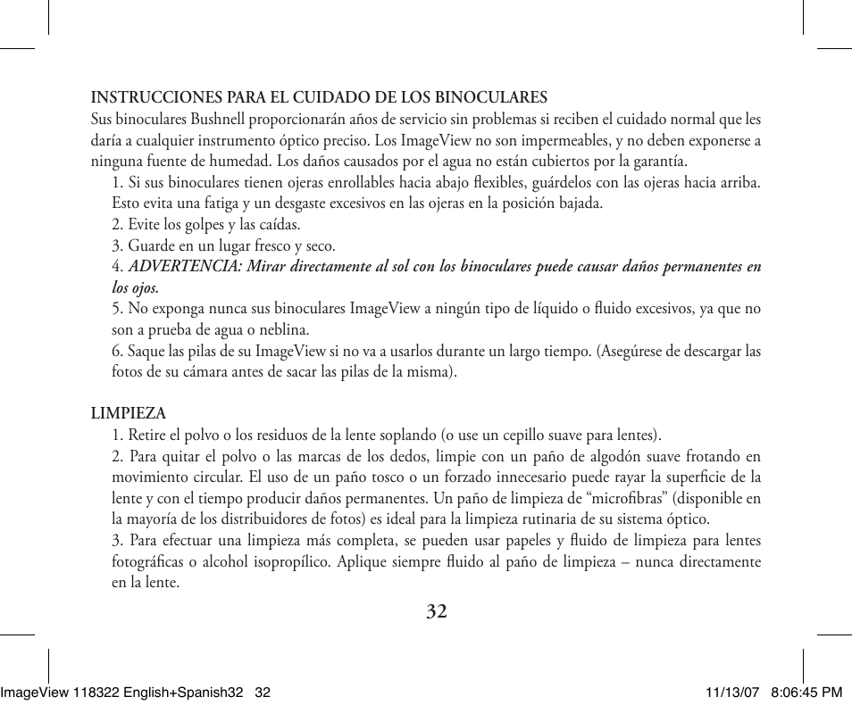Bushnell 118322 User Manual | Page 32 / 34