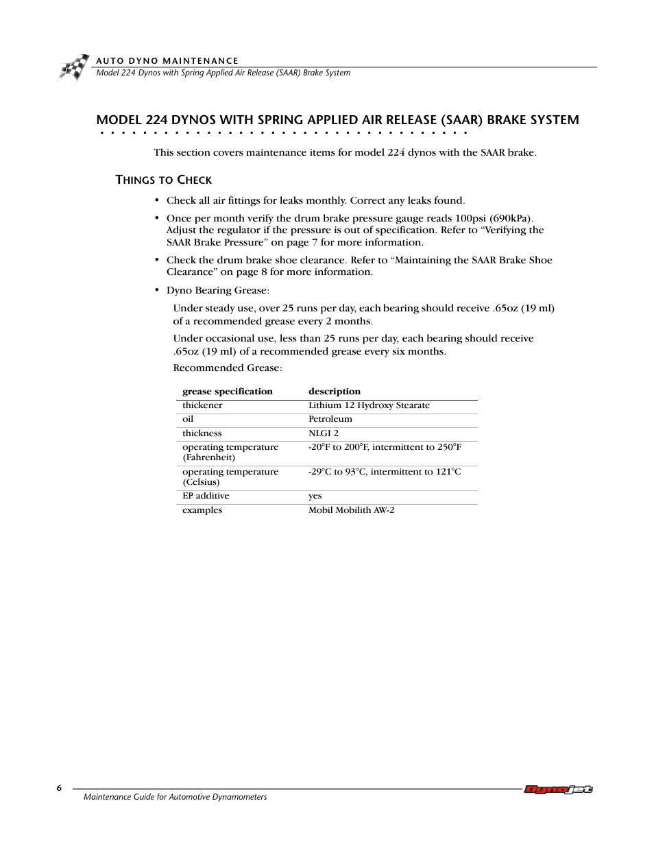 Things to check | Dynojet 248: Maintenance Guide User Manual | Page 10 / 35