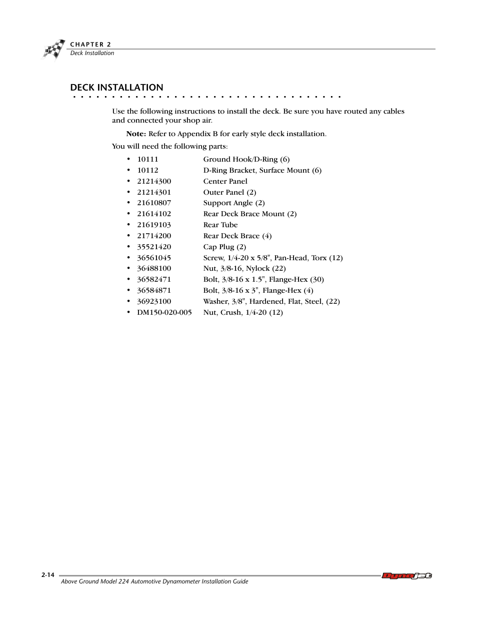Deck installation | Dynojet 224x: Installation Guide User Manual | Page 34 / 78