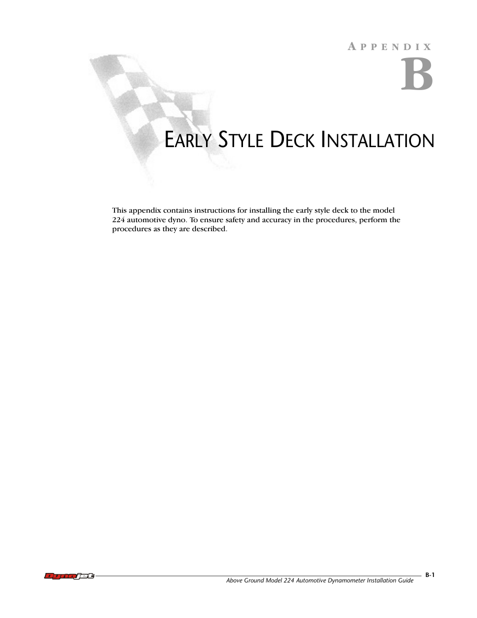 B - early style deck installation | Dynojet 224x: Installation Guide User Manual | Page 63 / 78