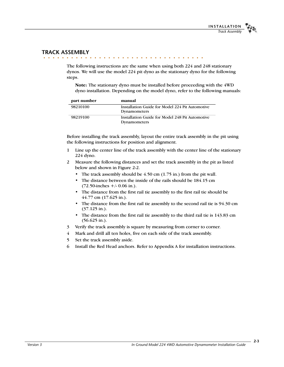 Track assembly | Dynojet 224/4WD: Installation Guide User Manual | Page 23 / 77