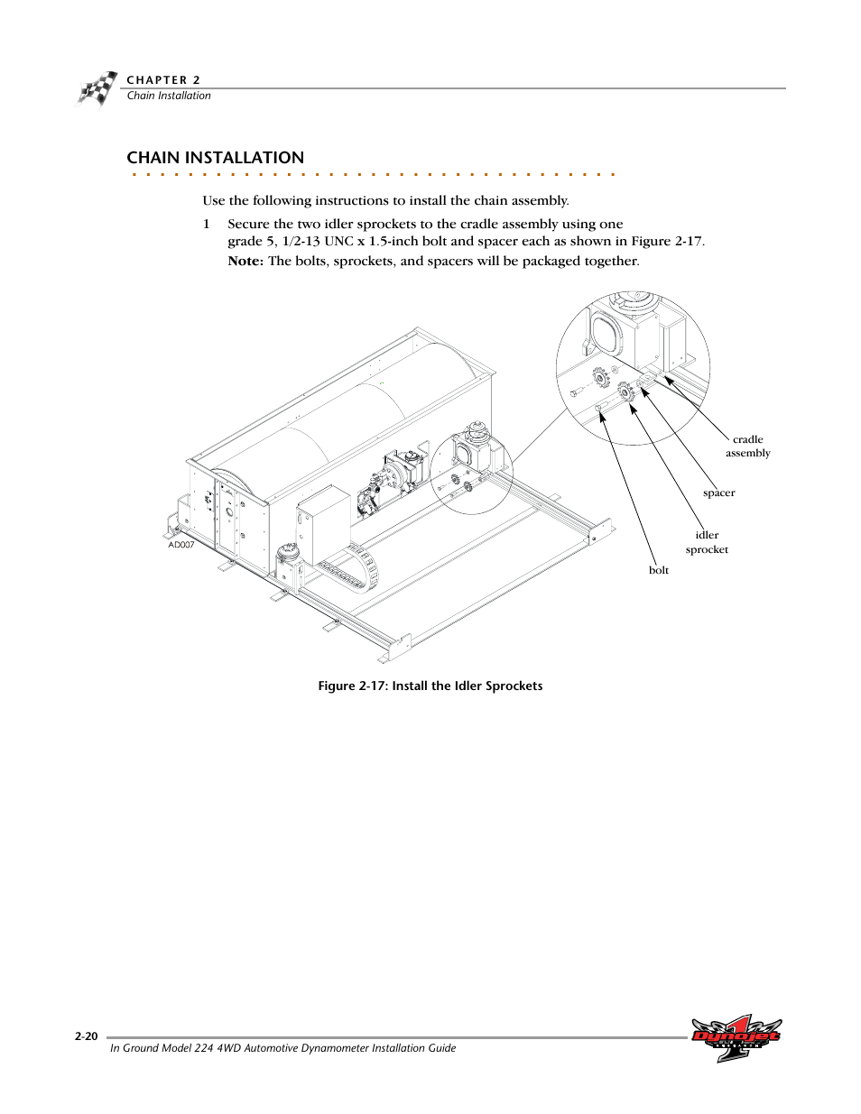 Chain installation | Dynojet 224/4WD: Installation Guide User Manual | Page 40 / 77