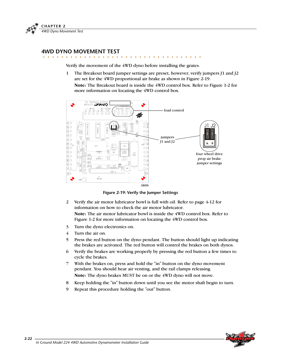 4wd dyno movement test | Dynojet 224/4WD: Installation Guide User Manual | Page 42 / 77