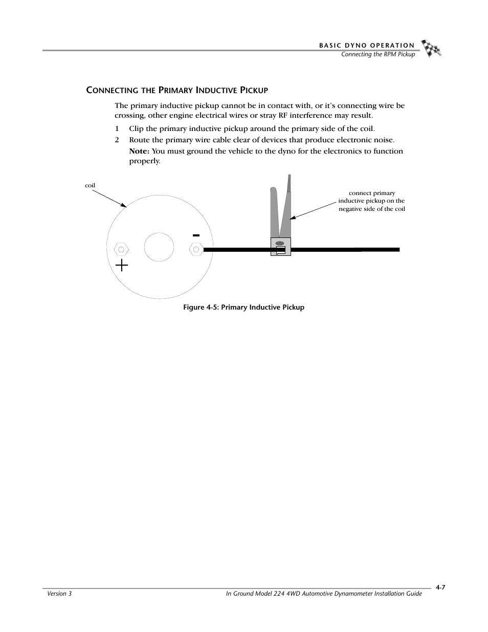 Connecting the primary inductive pickup, Connecting the primary inductive pickup -7 | Dynojet 224/4WD: Installation Guide User Manual | Page 61 / 77