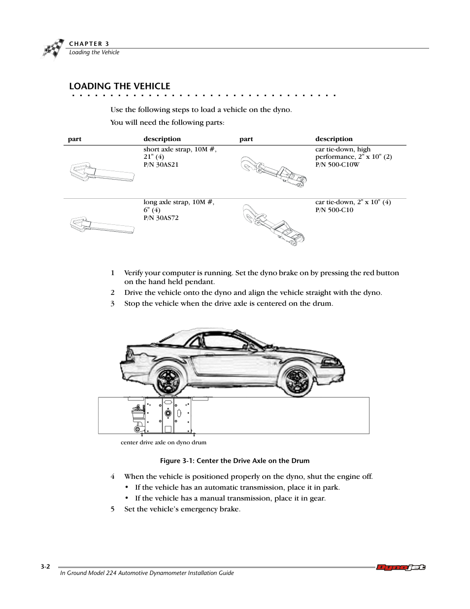 Loading the vehicle | Dynojet 224: Pit Installation Guide User Manual | Page 34 / 56