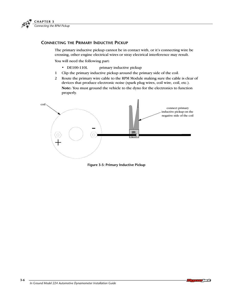 Connecting the primary inductive pickup | Dynojet 224: Pit Installation Guide User Manual | Page 38 / 56