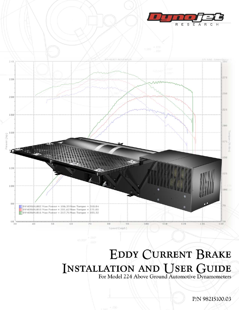 Dynojet 224: Eddy Current Brake User Manual | 73 pages