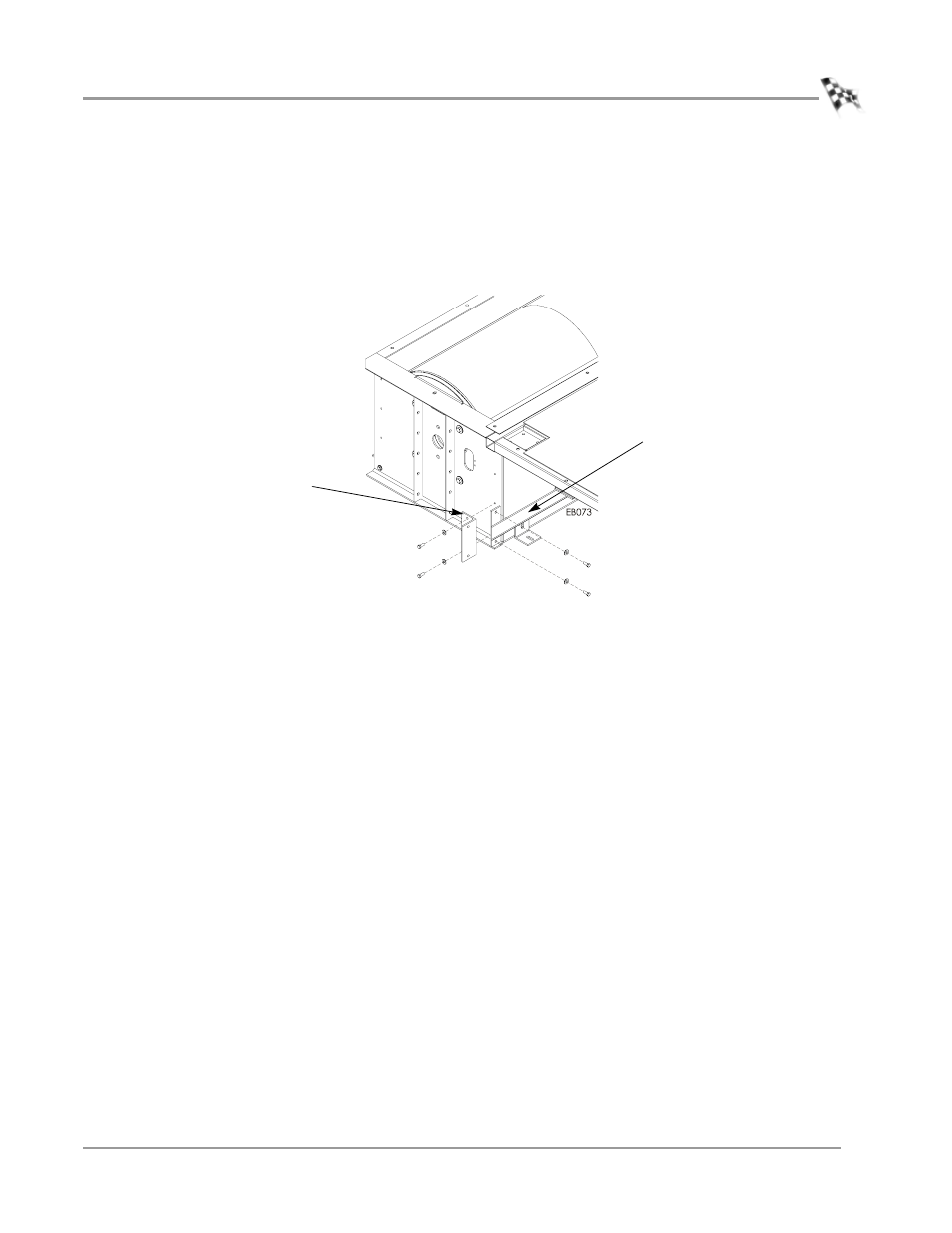 Removing the rear deck support brace, Removing the rear deck support brace -13 | Dynojet 224: Eddy Current Brake User Manual | Page 17 / 73