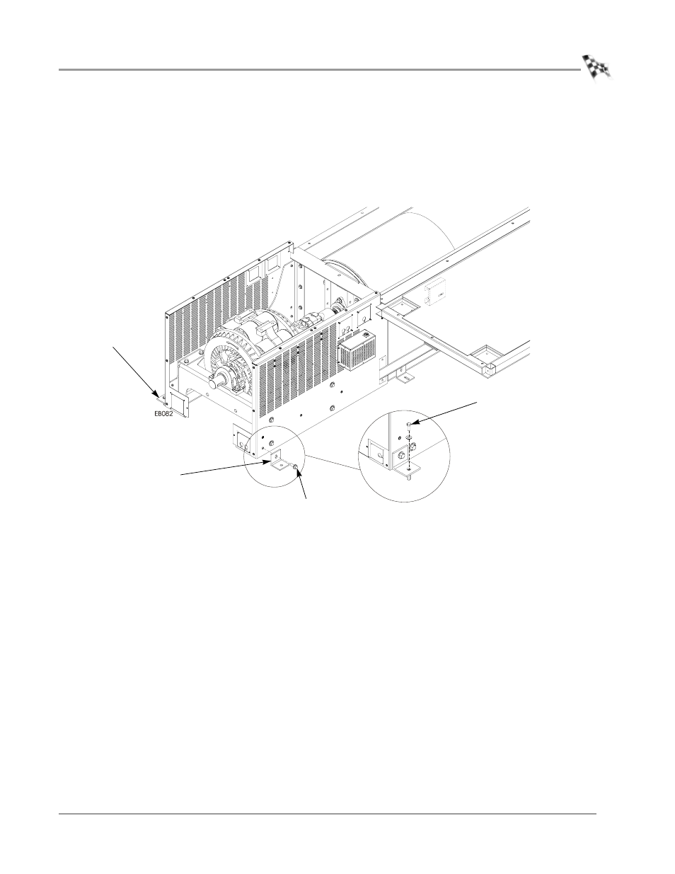 Securing the brake to the dyno room floor, Securing the brake to the dyno room floor -25 | Dynojet 224: Eddy Current Brake User Manual | Page 29 / 73