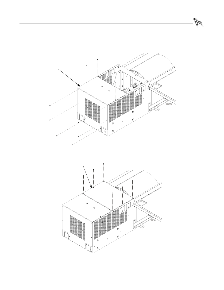 Installing the side and top covers, Installing the side and top covers -9 | Dynojet 224: Eddy Current Brake User Manual | Page 39 / 73