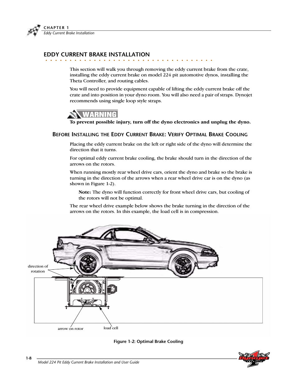 Eddy current brake installation | Dynojet 224: Pit Eddy Current Brake User Manual | Page 12 / 69