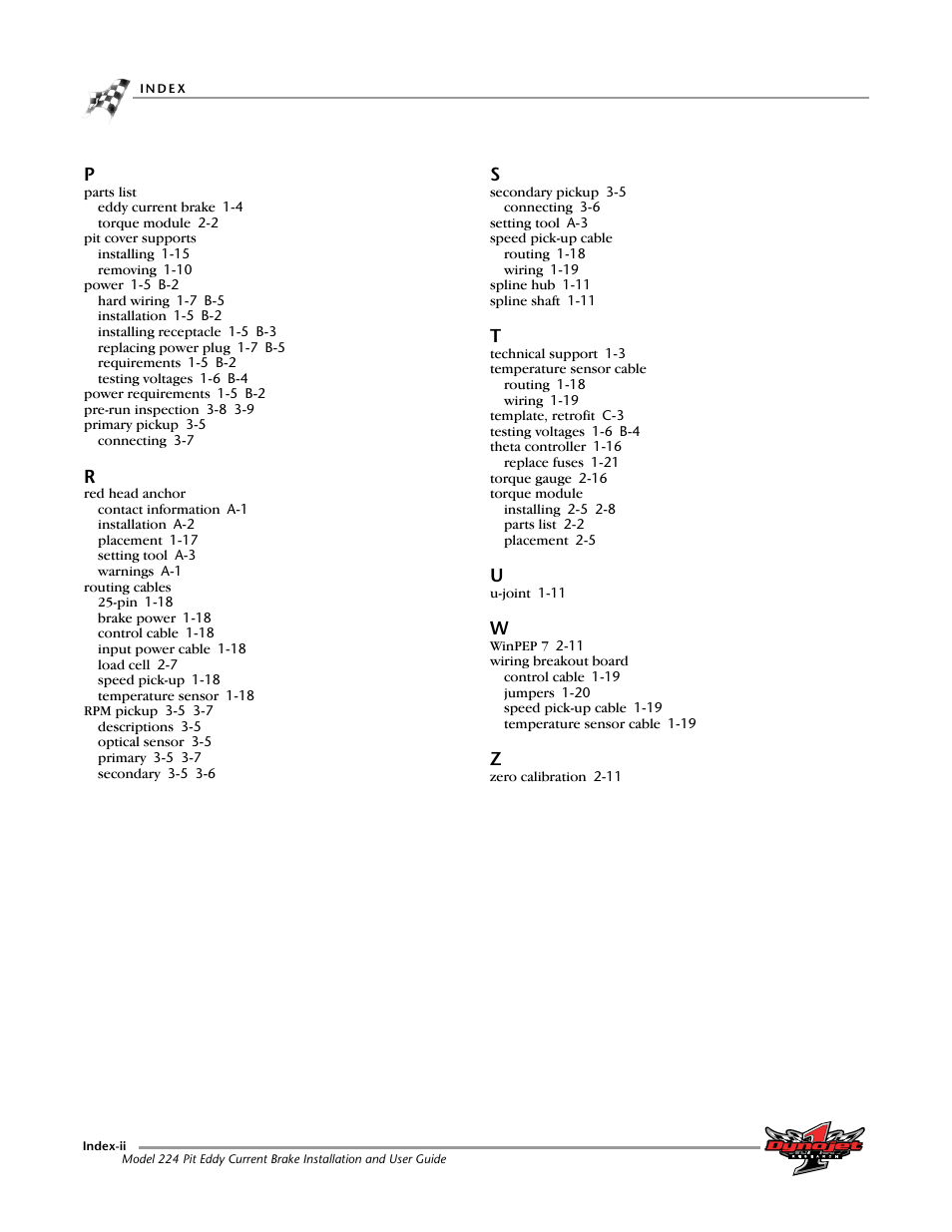Dynojet 224: Pit Eddy Current Brake User Manual | Page 69 / 69