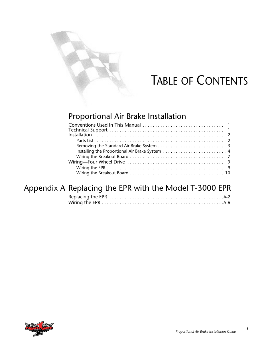 Dynojet Proportional Air Brake User Manual | Page 3 / 21