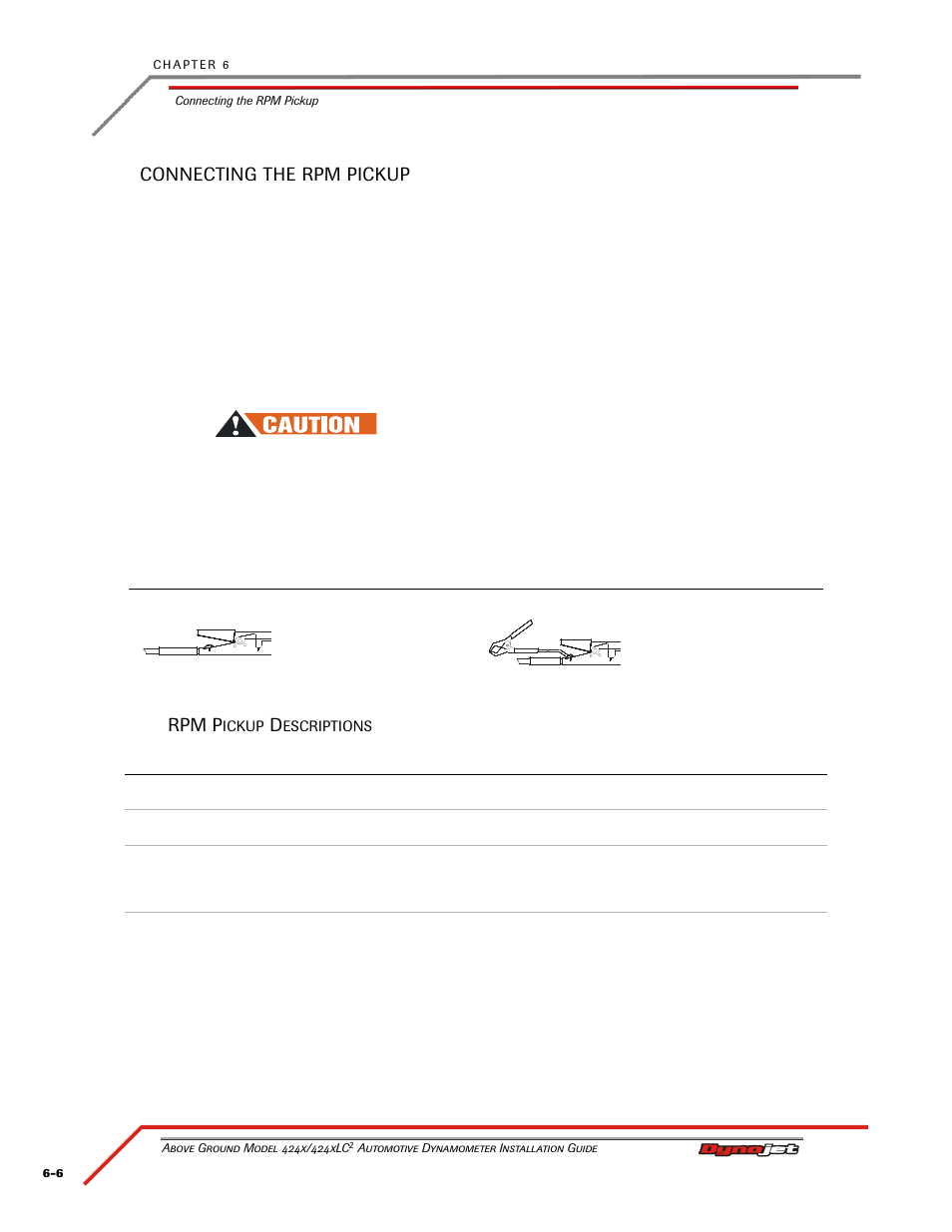 Connecting the rpm pickup, Rpm pickup descriptions | Dynojet 424xLC2: Installation Guide User Manual | Page 132 / 190