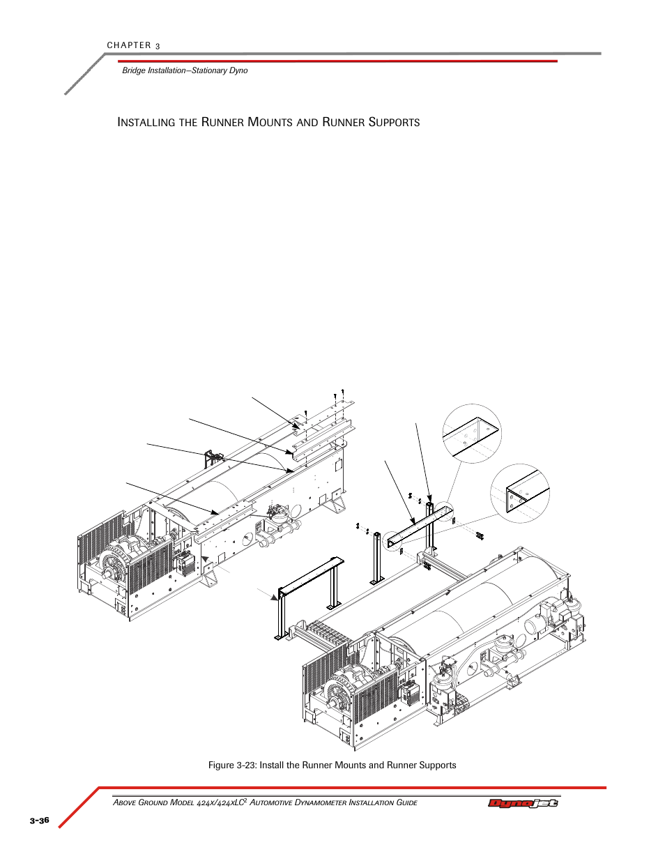 Installing the runner mounts and runner supports | Dynojet 424xLC2: Installation Guide User Manual | Page 78 / 190